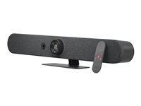 Logitech Bar Mini - Appareil de vidéoconférence - certifié Zoom, Certifié pour Microsoft Teams - blanc - power adapter included