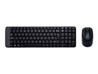 Ensemble sans fil Logitech MK220 - Ensemble clavier et souris - sans fil - 2.4 GHz - Grec