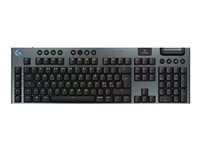 Logitech G G915 X - Keyboard - LIGHTSPEED - backlit - wireless - 2.4 GHz, Bluetooth, USB - QWERTY - Italian - key switch: GL Tactile - black