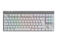 Logitech G G515 - Toetsenbord - LIGHTSPEED - TKL - achtergrondverlichting - draadloos - 2.4 GHz, Bluetooth, USB - QWERTZ - Duits - toetsschakelaar: GL Tactile - wit