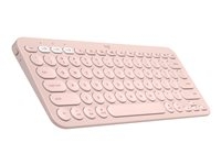 Logitech Clavier Bluetooth multi-appareils K380 - Clavier - sans fil - Bluetooth 3.0 - QWERTY - International US - rose