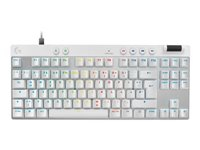 Logitech G PRO X RAPID - Keyboard - TKL - backlit - USB - QWERTZ - German - key switch: Linear - white