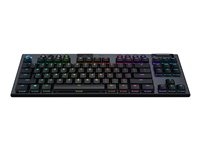 Logitech G915 TKL - Clavier - backlit - sans fil - USB, Bluetooth, 2.4 GHz - commutateur : GL Tactile - carbone