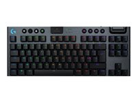 Logitech G915 X - Clavier - LIGHTSPEED - TKL - backlit - sans fil - Bluetooth 5.0, 2.4 GHz, USB - AZERTY - Français - commutateur : GL Tactile - noir