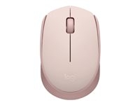 Logitech M171 - Souris - droitiers et gauchers - optique - 3 boutons - sans fil - 2.4 GHz - récepteur sans fil USB - rose