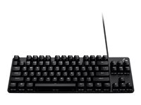Logitech G413 TKL SE - Clavier - TKL - rétro-éclairé - USB - QWERTZ - Suisse - commutateur : Tactile - noir