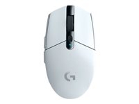 Logitech G G305 - Mouse - optical - 6 buttons - wireless - 2.4 GHz - USB wireless receiver - white
