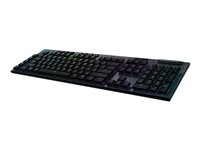 Logitech Gaming G915 - Clavier - backlit - sans fil - USB, Bluetooth, 2.4 GHz - QWERTZ - Allemand - commutateur : GL Tactile - noir