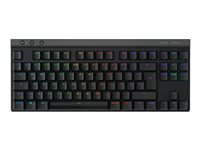Logitech G515 - Clavier - LIGHTSPEED - TKL - backlit - sans fil - 2.4 GHz, Bluetooth, USB - QWERTZ - Tchèque - commutateur : GL Tactile - noir