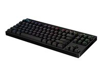 Logitech Clavier de jeu mécanique G Pro - Clavier - backlit - USB - AZERTY - Français - commutateur : GX Blue Clicky - noir