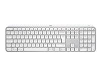 Logitech MX Keys S - Keyboard - backlit - wireless - Bluetooth LE - QWERTZ - Swiss - key switch: Scissor-Key - pale grey
