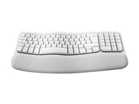 Logitech Ergo Series Wave Keys for Mac - Clavier - sans fil - Bluetooth LE - AZERTY - Français - blanc cassé