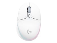 Logitech G G705 - Souris - petites mains - 6 boutons - sans fil - Bluetooth - récepteur USB Logitech LIGHTSPEED - blanc