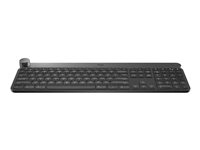 Logitech Craft Advanced with Creative Input Dial - Clavier - rétroéclairé - sans fil - Bluetooth, 2.4 GHz - QWERTZ - Suisse