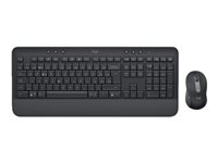 Logitech Signature MK650 Combo for Business - Keyboard and mouse set - wireless - Bluetooth LE - QWERTZ - Hungarian - graphite