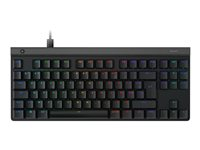 Logitech G G515 - Keyboard - TKL - backlit - USB - AZERTY - French - key switch: GL Tactile - black