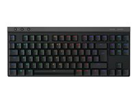 Logitech G515 - Clavier - LIGHTSPEED - TKL - backlit - sans fil - 2.4 GHz, Bluetooth, USB - AZERTY - Français - commutateur : GL Linear - noir
