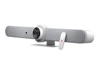 Logitech Bar - Appareil de vidéoconférence - certifié Zoom, Certifié pour Microsoft Teams - blanc - power adapter included
