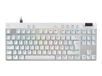 Logitech G PRO X RAPID - Keyboard - TKL - backlit - USB - QWERTZ - Swiss - key switch: Linear - white