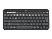 Logitech Pebble Keys 2 K380s - Toetsenbord - draadloos - Bluetooth LE - QWERTZ - Duits - grafiet getint