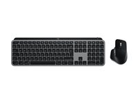 Logitech Master Series MX Keys S Combo for Mac - Keyboard and mouse set - full size - backlit - wireless - Bluetooth LE - QWERTZ - German - space grey