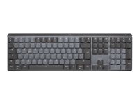 Logitech Master Series MX Mechanical - Keyboard - backlit - wireless - Bluetooth LE - QWERTY - US International - key switch: Tactile Quiet - graphite