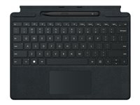 Microsoft Surface Pro Signature Keyboard - Clavier - avec pavé tactile, accéléromètre, plateau de rangement et de chargement du Surface Slim Pen 2 - QWERTZ - Suisse - noir - avec Slim Pen 2 - pour Surface Pro 8, Pro X
