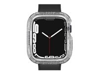 OtterBox EXO EDGE - Pare-chocs pour montre intelligente - polycarbonate, TPE - stardust (paillettes transparentes) - pour Apple Watch (45 mm)