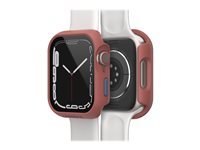OtterBox Eclipse - Coque de protection couvercle avant pour montre intelligente - avec protection d'écran - rouge brique - pour Apple Watch Hermès Series 7, Hermès Series 9, Nike Series 7, Series 7, Series 8, Series 9