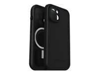 OtterBox FRE - Beschermende waterdichte behuizing voor mobiele telefoon - geschikt voor MagSafe - zwart - voor Apple iPhone 15