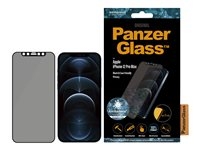 PanzerGlass Original - Schermbeschermer voor mobiele telefoon - glas - met privacy-filter - 6.7" - zwart - voor Apple iPhone 12 Pro Max