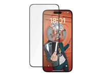 PanzerGlass Ceramic Protection - Schermbeschermer voor mobiele telefoon - ultrabrede pasvorm met EasyAligner - glas - framekleur zwart - voor Apple iPhone 15 Plus