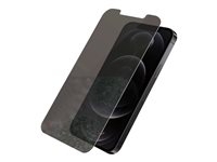 PanzerGlass Standard Fit - Schermbeschermer voor mobiele telefoon - glas - met privacy-filter - 6.1" - kristalhelder - voor Apple iPhone 12, 12 Pro