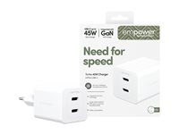 PGE Turbo 45W Charger 2 x USB-C EU White