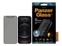 PanzerGlass Original - Schermbeschermer voor mobiele telefoon - glas - met privacy-filter - 6.1" - zwart - voor Apple iPhone 12, 12 Pro