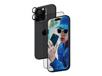 PanzerGlass - 2-in-1 Protection - screen / lens protector kit for mobile phone - glass - frame colour black - for Apple iPhone 16 Pro