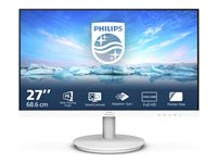 Philips V-line 271V8AW - LED monitor - 27" - 1920 x 1080 Full HD (1080p) @ 75 Hz - IPS - 250 cd/m² - 1000:1 - 4 ms - HDMI, VGA - speakers - textured white
