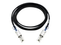 QNAP CAB-SAS30M-8088 - Câble externe SAS - 4 SAS mini multivoies blindés 26 broches (SFF-8088) (M) pour 4 SAS mini multivoies blindés 26 broches (SFF-8088) (M) - 3 cm - noir - pour QNAP EJ1600, ES1640DC