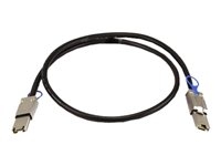 QNAP - C?ble externe SAS - 4 SAS mini multivoies blind?s 26 broches (SFF-8088) (M) pour 4 SAS mini multivoies blind?s 26 broches (SFF-8088) (M) - 1 m - noir