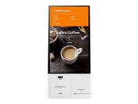 Samsung KM24C-P - Boîtier de connexion - avec imprimante de reçus thermiques, lecteur de QR/codes à barres (1D, 2D) - montable sur bureau, monté sur pied, montable sur mur - CA 100-240 V - blanc grisé