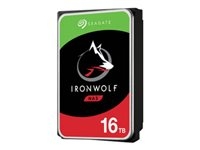 Seagate IronWolf ST16000VN001 - Disque dur - 16 To - interne - 3.5" - SATA 6Gb/s - 7200 tours/min - mémoire tampon : 256 Mo
