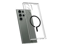 Spigen Ultra Hybrid - Coque de protection pour téléphone portable - bague onetap - compatibilité avec MagSafe - polycarbonate, polyuréthanne thermoplastique (TPU) - noir - pour Samsung Galaxy S23 Ultra