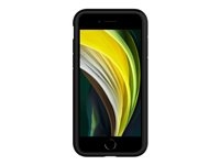 Spigen Tough Armor - Achterzijde behuizing voor mobiele telefoon - polycarbonaat, thermoplastic polyurethaan (TPU) - zwart - voor Apple iPhone SE (2nd generation)