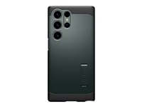 Spigen Tough Armor - Back cover for mobile phone - polycarbonate, thermoplastic polyurethane (TPU) - gun metal - for Samsung Galaxy S23 Ultra