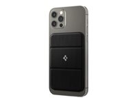 Spigen - Support de carte magnétique - compatibilité avec MagSafe - polyuréthane - noir - pour Apple iPhone 12, 12 Pro