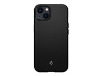 Spigen Mag Armor - Coque de protection pour téléphone portable - compatibilité avec MagSafe - polyuréthane thermoplastique souple (TPU) - noir mat - pour Apple iPhone 13