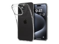 Spigen Liquid Crystal - Achterzijde behuizing voor mobiele telefoon - thermoplastic polyurethaan (TPU) - kristalhelder - voor Apple iPhone 15 Pro