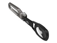 Spigen Rugged Armor - Étui pour airtag - acier inoxydable, tissu, alliage de zinc, fibre de carbone - noir mat - pour Apple AirTag