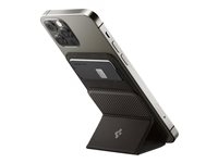 Spigen - Support de carte magnétique pour téléphone portable - compatibilité avec MagSafe - polyuréthane - gris charbon - pour Apple iPhone 12, 12 mini, 12 Pro, 12 Pro Max, 13, 13 mini, 13 Pro, 13 Pro Max