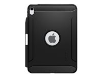 Spigen Rugged Armor - Back cover for tablet - rugged - thermoplastic polyurethane (TPU) - matte black - for Apple 10.9-inch iPad (10th generation)